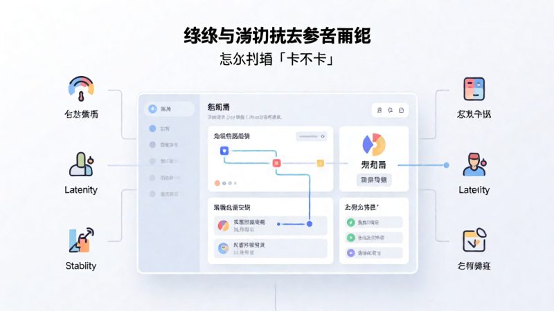 线路与访问状态参考面板:怎么判断「卡不卡」 示意图